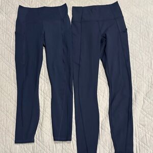 Fabletics Dark Blue High-Rise Leggings